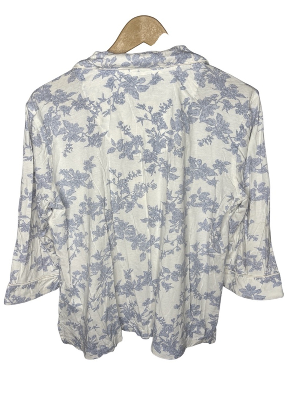 Lauren Ralph Lauren | Pajama Set | Blue Floral Cotton Sleepwear | Size L - Picture 4 of 9